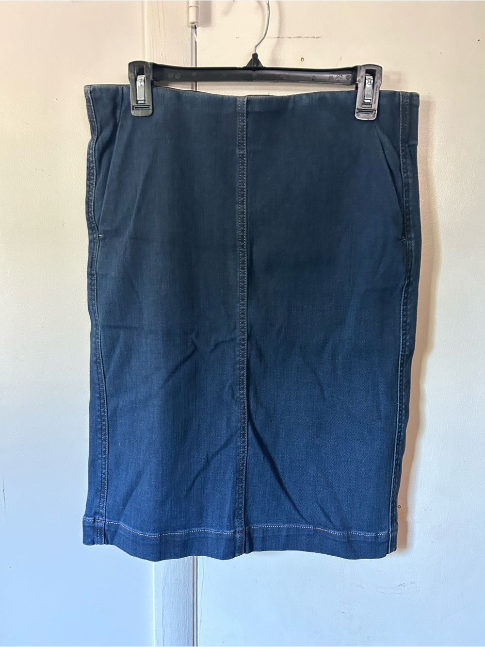 Ann Taylor Loft Navy Blue Denim Skirt